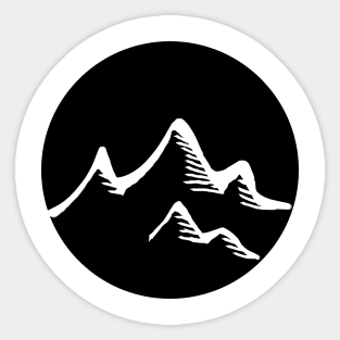 Black Mountain Design Sticker